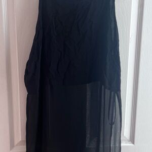 Black 1/2 Sheer top